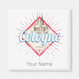 Köln Stadt Deutschland Retro Kathedrale Vintag Magnet