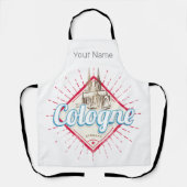 Köln Stadt Deutschland Retro Kathedrale Vintag Schürze (Vorderseite)