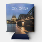 Köln Stadtbild Deutschland Dom Night Souvenir Dosenkühler (Rückseite)