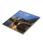 Köln Stadtbild Deutschland Dom Night Souvenir Fliese (Seite)