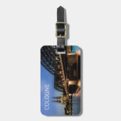 Köln Stadtbild Deutschland Dom Night Souvenir Gepäckanhänger (Vorderseite vertikal)