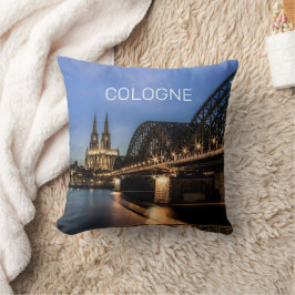 Köln Stadtbild Deutschland Dom Night Souvenir Kissen