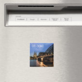 Köln Stadtbild Deutschland Dom Night Souvenir Magnet (In Situ (Geschirrspüler))