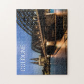 Köln Stadtbild Deutschland Dom Night Souvenir Puzzle (Vertikal)