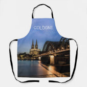 Köln Stadtbild Deutschland Dom Night Souvenir Schürze (Vorderseite)