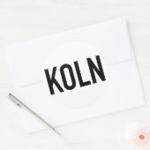 KOLN Sticker | Schwarz auf Weiß (Umschlag)
