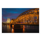 Kölner Brücke Fotodruck (Vorne)