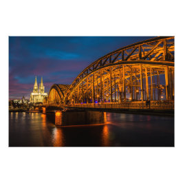 Kölner Brücke Fotodruck
