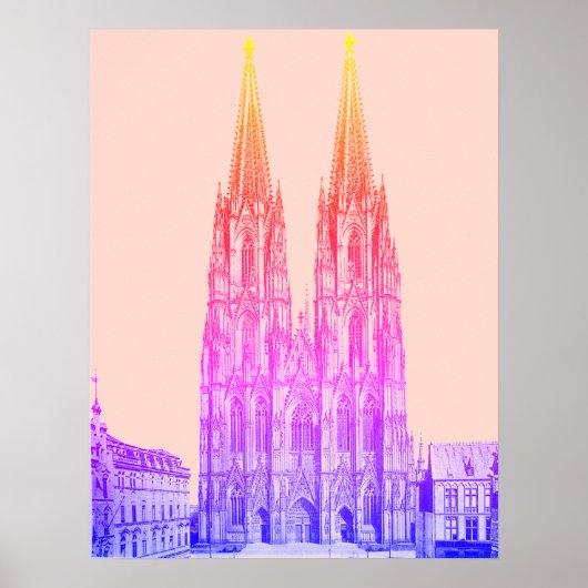 Kölner Dom 1911 - Kölner Dom pastel Poster (Vorne)