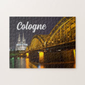 Kölner Dom am Abend, Deutschland Jigsaw Puzzle (Horizontal)