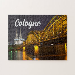 Kölner Dom am Abend, Deutschland Jigsaw Puzzle