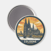 Kölner Dom Deutschland Magnet (Vorderseite/Rückseite)