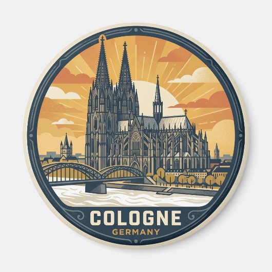 Kölner Dom Deutschland Magnet (Vorne)