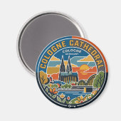 Kölner Dom Deutschland Magnet (Vorderseite/Rückseite)