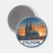 Kölner Dom Deutschland Magnet (Vorderseite/Rückseite)