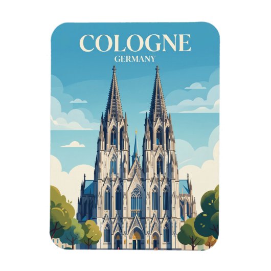Kölner Dom Deutschland Magnet (Vertikal)