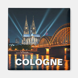 Kölner Dom Deutschland Night Travel Magnet