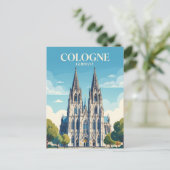 Kölner Dom Deutschland Postkarte (Stehend Vorderseite)