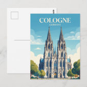 Kölner Dom Deutschland Postkarte (Vorne/Hinten)