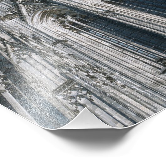 Kölner Dom Fotodruck (Ecke)