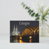 Kölner Dom, Hohenzollern-Brücke, Deutschland Postkarte (Stehend Vorderseite)
