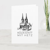 Kölner Dom Karte (Vorderseite)