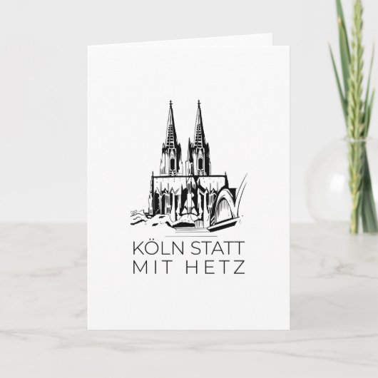 Kölner Dom Karte (Vorderseite)