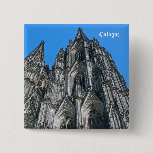 Kölner Dom Knopf Button (Vorderseite)
