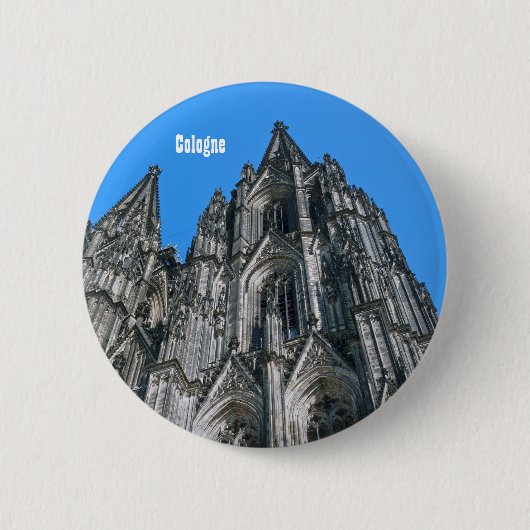 Kölner Dom-Knopf Button (Vorderseite)