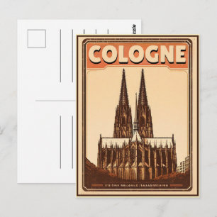 Kölner Dom, Köln Deutschland Urlaub Postkarte