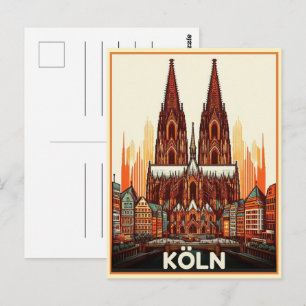 Kölner Dom, Köln Deutschland Urlaub Postkarte