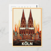 Kölner Dom, Köln - Urlaub Postkarte (Vorne/Hinten)