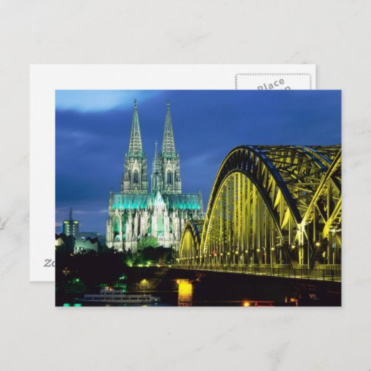 Kölner Dom Postkarte (Vorne/Hinten)