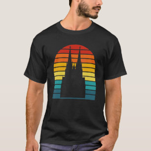 Kölner Dom Retro Vintage Kölsch Köln Zuhause T-Shirt