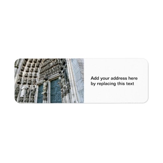 Kölner Dom Rücksendeetiketten (Vorne)
