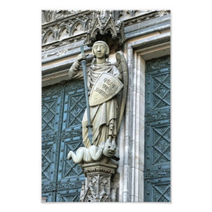 Kölner Dom Statue Fotodruck