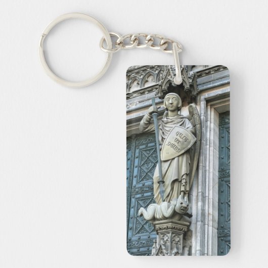 Kölner Dom Statue Schlüsselanhänger (Vorderseite)