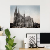 Kölner Dom um 1900 - Kölner Dom Poster (Heimbüro)