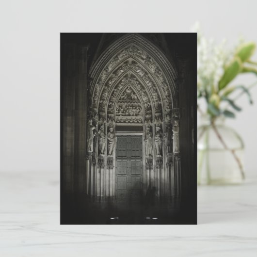 Kölner Domportal Dankeskarte (Stehend Vorderseite)