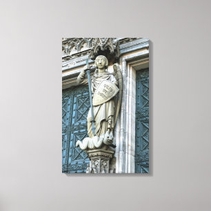 Kölner Domstatue Leinwanddruck