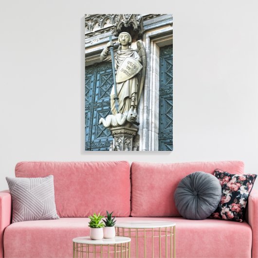 Kölner Domstatue Leinwanddruck (Insitu (Wohnzimmer))