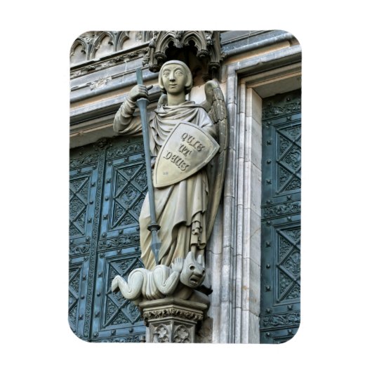Kölner Domstatue Magnet (Vertikal)