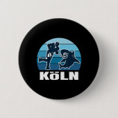 Kölner Eishockeyfan - Hai Button (Vorderseite)
