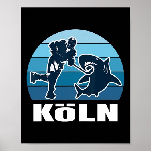 Kölner Eishockeyfan - Hai Poster (Vorne)
