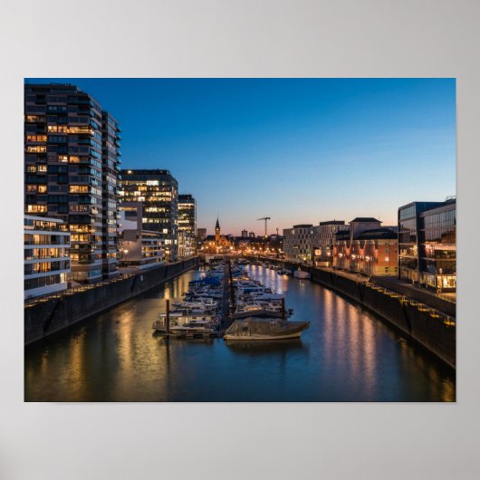 Kölner Hafen Poster (Vorne)