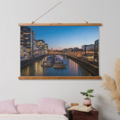 Kölner Hafen Wandteppich Mit Holzrahmen (Schlafzimmer)