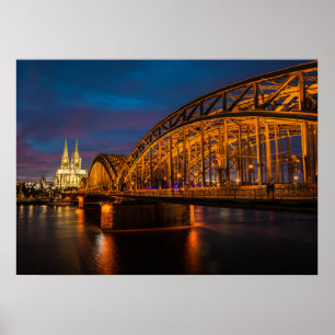 Kölner Hohenzollernbrücke Poster
