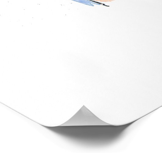 Kölner Karte mit touristischen Highlights Poster (Ecke)