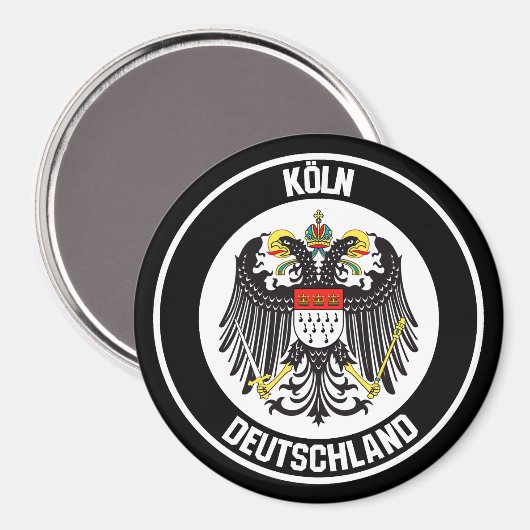 Kölner RundEmblem Magnet (Vorderseite/Rückseite)