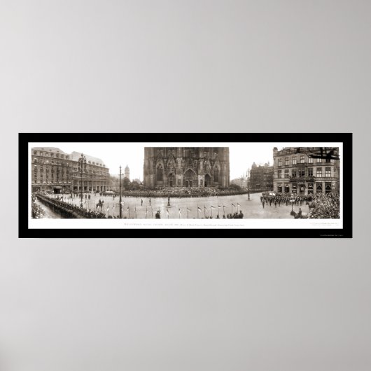 Kölner Truppenübersicht Foto 1919 Poster (Vorne)